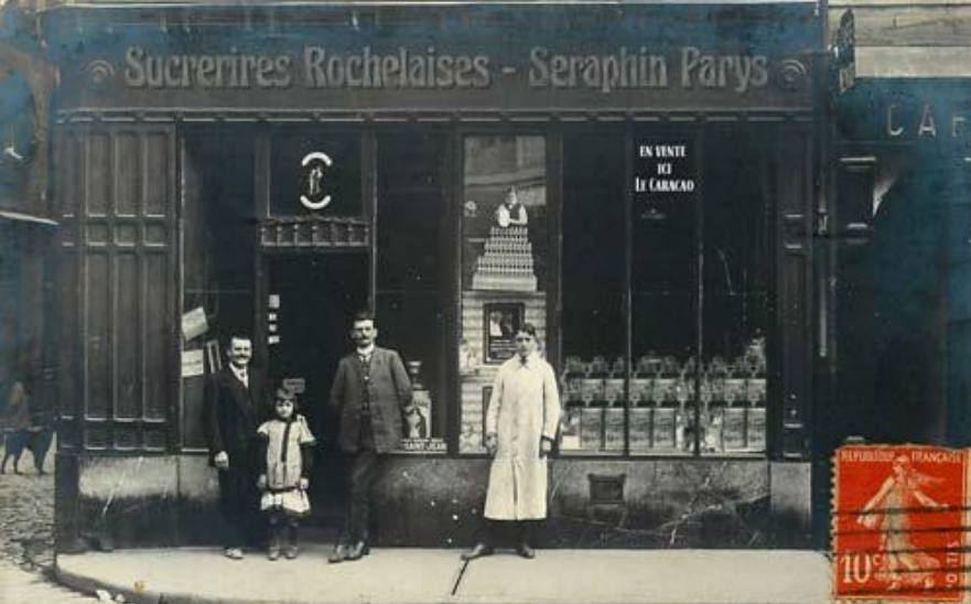 Ancienne photo de la chocolaterie